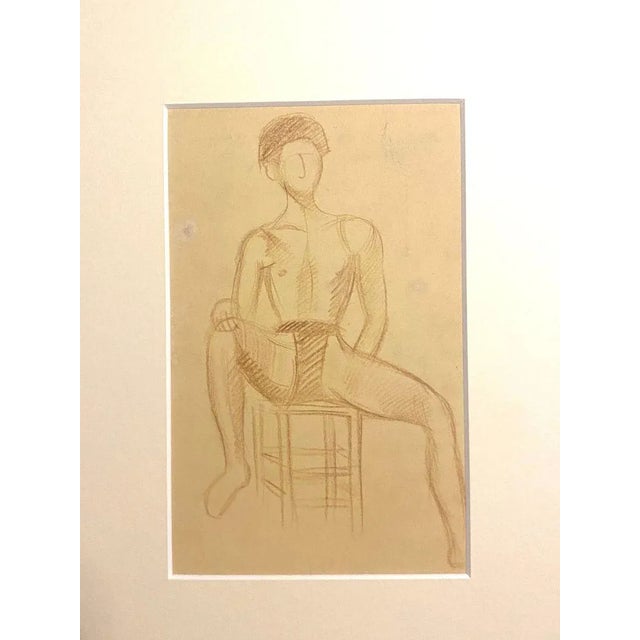 Portrait of a Boy is an original drawing in sanguine on paper, realized by Jean Delpech (1916-1988). The state of...