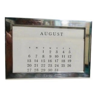 Tiffany Sterling Silver 1837 Perpetual Calendar For Sale
