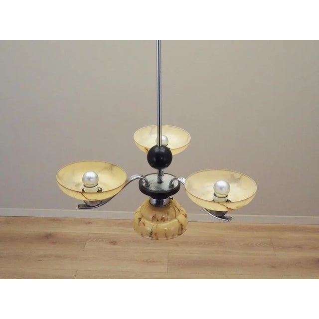 Vintage Danish Glass Hanging Light, 1970s For Sale - Image 4 of 12