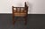 French Provincial Diminutive Antique French 19th Century Bobbin Corner Chair With Rush Seat For Sale - Image 3 of 18