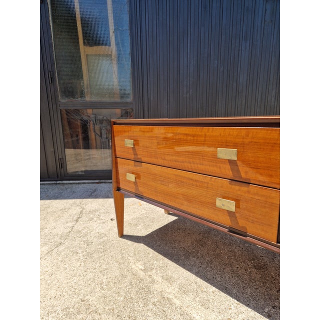 Vintage Mahogany Burl Sideboard, 1950s For Sale - Image 13 of 18
