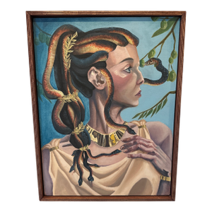 Medusa Oracle of Athena - Original Portrait Painting of Medusa
