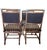 Set of 4 bamboo dining side chairs ONLY by McGuire of San Francisco. Fine quality rattan with strap work bindings and...