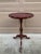 Brown Georgian Revival Mahogany Drinks Table With Burgundy Tooled Leather Top For Sale - Image 8 of 9