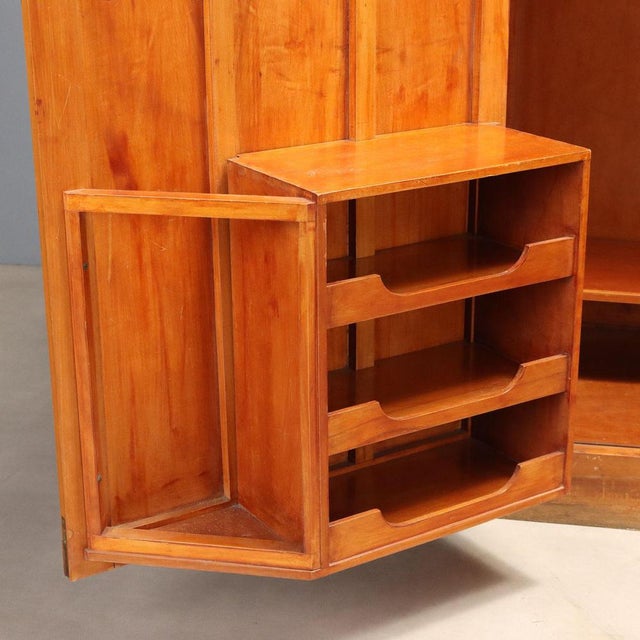 Cherry Wood Wardrobe, 1940s For Sale - Image 9 of 15