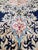 Antique Persian Kerman Oriental Carpet, Handmade Rug Navy, Ivory, Red, Soft Gold For Sale In New York - Image 6 of 18