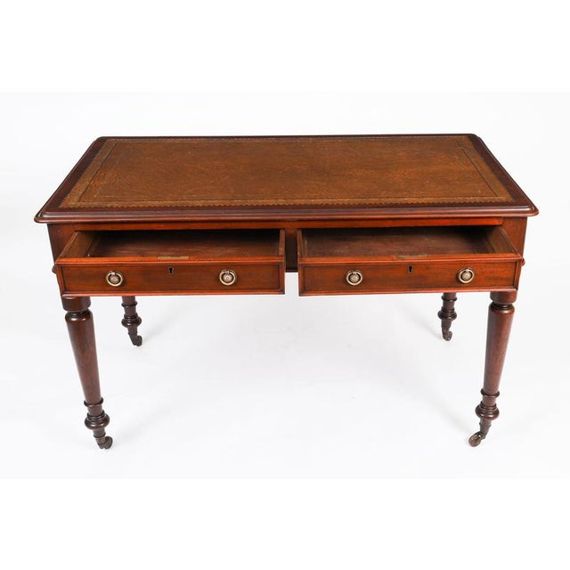 Antique Victorian Writing Table, 19th Century For Sale - Image 12 of 17