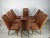 Brown Leatherette Chairs, Set of 8 For Sale - Image 8 of 18