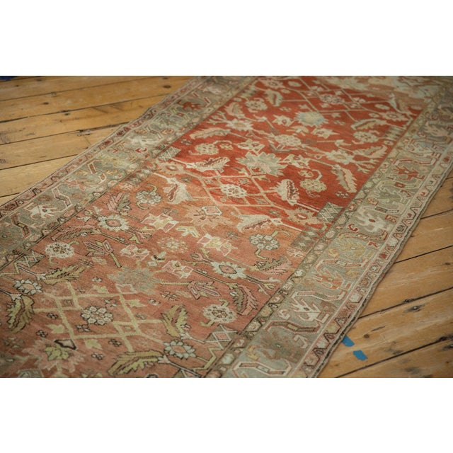 Textile 1930s Vintage Persian Heriz Herati Wool Rug Runner For Sale - Image 7 of 13
