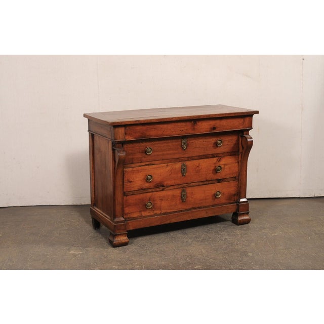 19th Century Italian Empire Medium Wood Chest of Drawers For Sale - Image 4 of 12