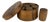 Set of 8, Antique Bentwood Spice Box With 7 Wooden Barrel Spice Containers For Sale