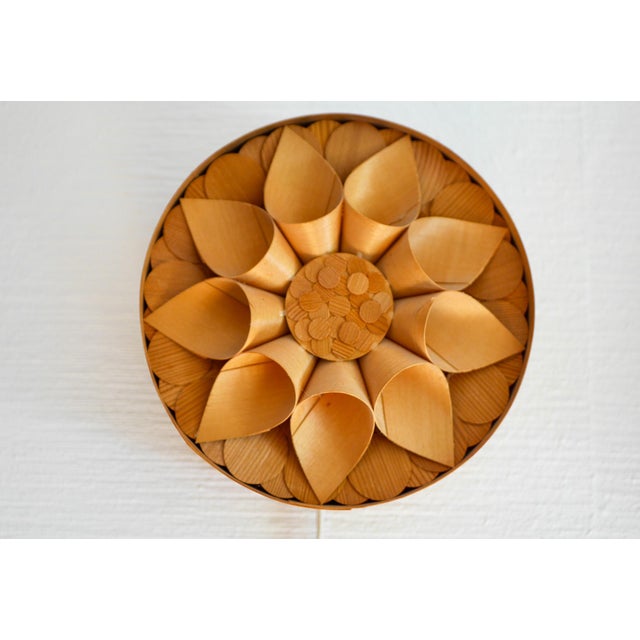 Swedish Handmade Wooden Sconces, Set of 2 For Sale - Image 6 of 16