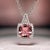 Diamond Rubellite Tourmaline Necklace 5.47 TCW 18k Gold Certified For Sale - Image 10 of 18