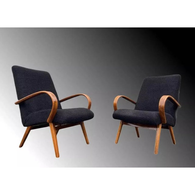 Set of Model 53 Armchairs by Jaroslav Smidek for Ton, 1960s For Sale - Image 11 of 11