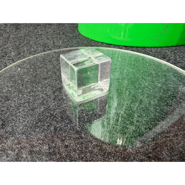 Mid 20th Century Mid Century Modern Lime Green Vinyl & Lucite Ice Bucket For Sale In New York - Image 6 of 18