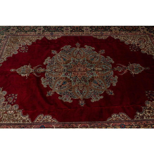 Textile Large Middle Eastern Wool Rug For Sale - Image 7 of 18
