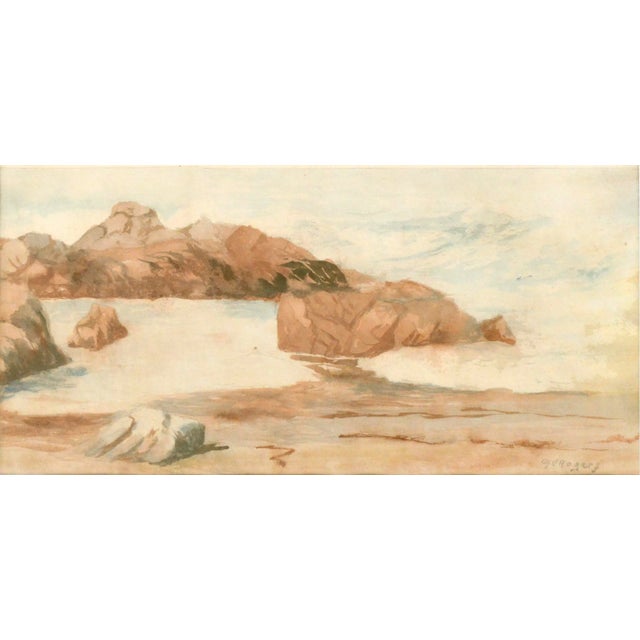 American Low Tide - Mid Century Seascape by Margaret Esther Rogers For Sale - Image 3 of 4