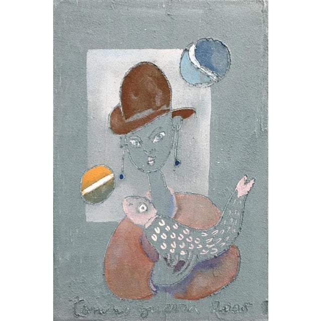 Tonino Guerra, Untitled, 2005, Fresco on Canvas For Sale - Image 4 of 4