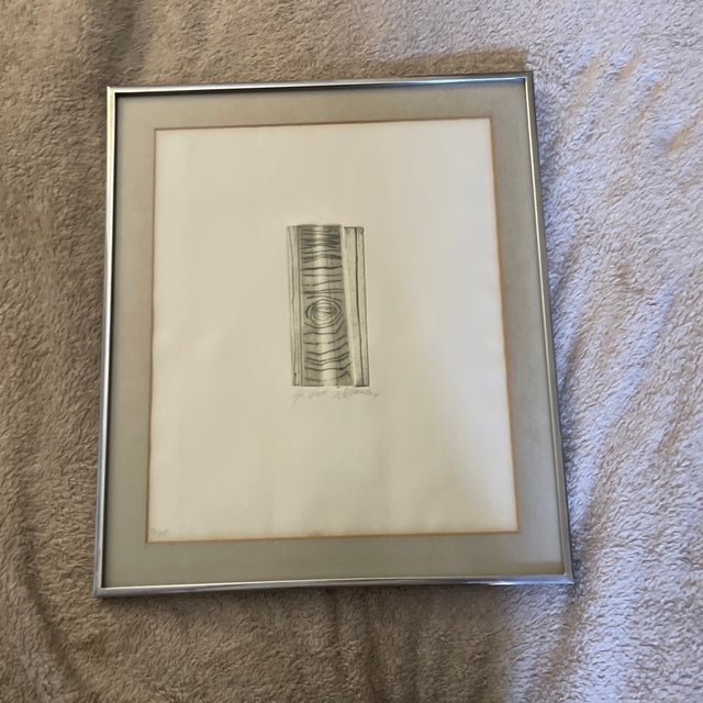 Printmaking Materials Emil Schumacher Signed Numbered Etching Object, Edition 49/68, Framed For Sale - Image 7 of 8