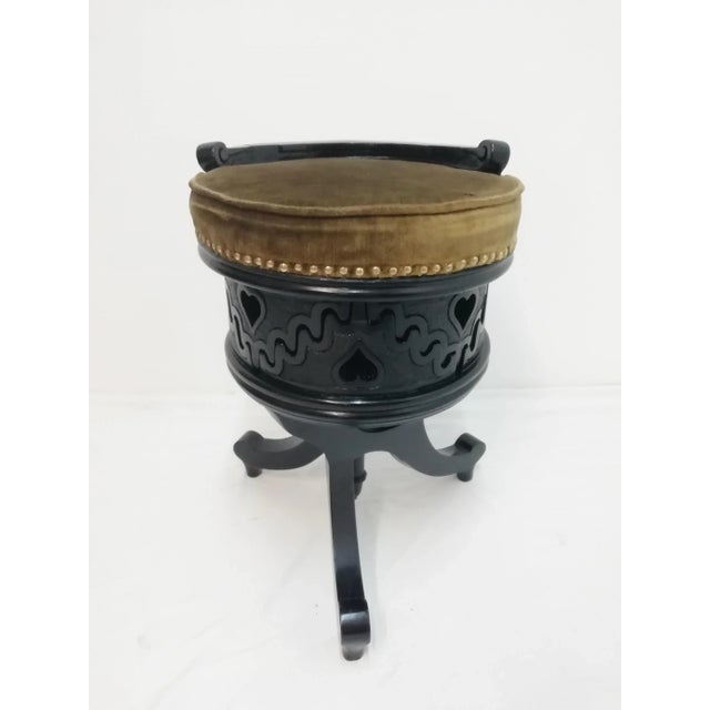Baroque Vintage Piano Stool For Sale - Image 3 of 16