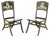 Set of Antique Indian Chinoiserie Campaign Folding Chairs For Sale
