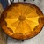 Traditional Vintage Round Wood Pedestal Table With Starburst Inlay For Sale - Image 3 of 5