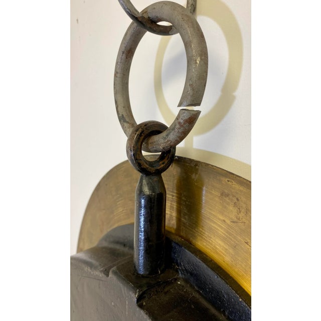 Huge 600Lb Capacity Brass Salter Spring Balance Scale # 85 T From England - Circa 1920 For Sale - Image 9 of 13