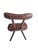 This three-legged wooden stool with a backrest is a striking example of rustic craftsmanship. The design captivates with...