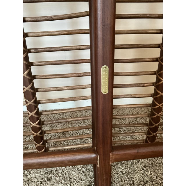 McGuire-Style Cane Side Loveseat Frame For Sale - Image 9 of 9