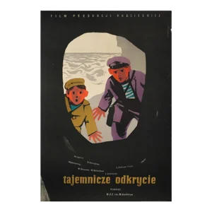 1954 Polish Movie Poster - Tajemnicze Odkrycie - Wiktor Gorka
