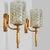 Textured Glass & Brass Wall Light, Germany, 1960s For Sale - Image 11 of 16