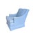 Hickory Chair Furniture Company Vintage Custom Upholstered Blue Club Chair- A Pair For Sale - Image 4 of 18