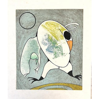 Max Ernst, Devant mon aile droite couve le morne militaire, Aquatint For Sale