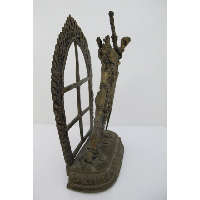 Early 20th Century Tibetan Buddhist Brass Vajrayogini Wisdom & Energy Deity Goddess India Statue For Sale - Image 5 of 11