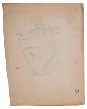 Charles Lucien Moulin - Figures of Women - Drawing - Early 20th-Century