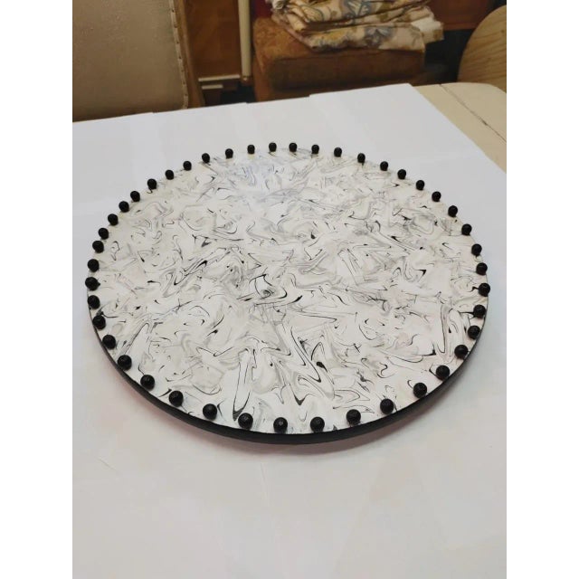 2020s New Lazy Susan, Decoupage Wood For Sale - Image 5 of 5