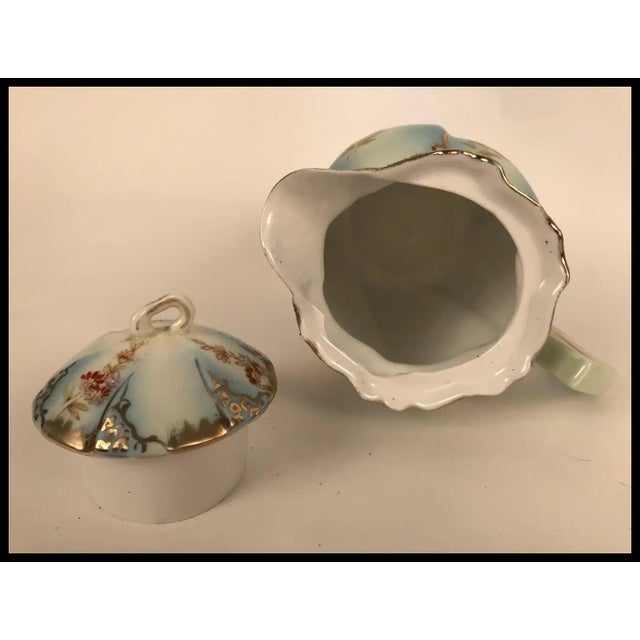 Vintage Hand Painted Bavarian Porcelain Coffee Pot Victorian For Sale - Image 10 of 10