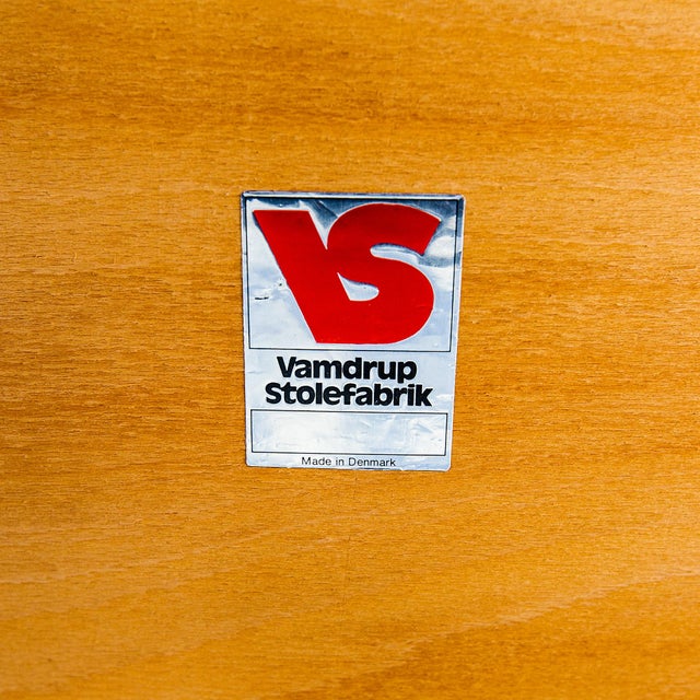 Vintage Danish Modern Solid Teak Dining Chairs by Vamdrup For Sale - Image 12 of 15