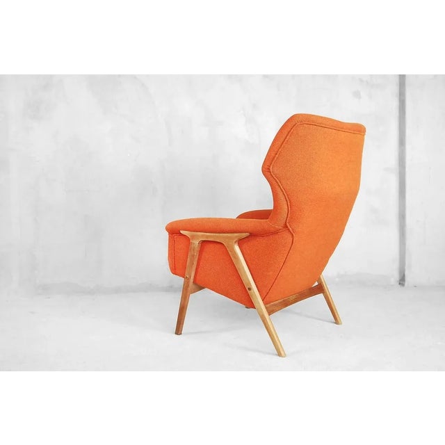 Mid-Century Elm Wing Master Chair by Thorbjörn Afdal for Bruksbo, 1960s For Sale - Image 10 of 18