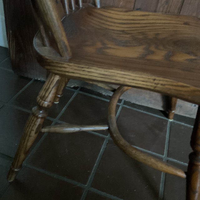 Drdimes Wooden Windsor Style Side Chair For Sale - Image 10 of 12