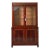 19th Century French Empire Walnut and Burlwood Display Cabinet, Library Vitrine #2 For Sale