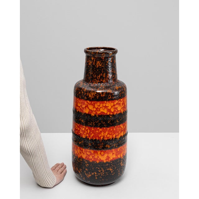 20th Century German 'W. Germany' Ceramic Vase For Sale - Image 17 of 18