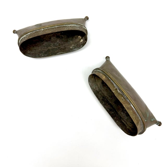 Brass Vintage Brass Pillow Purse Trinket Box For Sale - Image 8 of 10