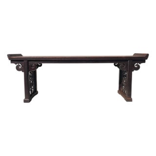 Monumental 18th-Century Chinese Elm Altar Table From Shanxi, Circa 1766 For Sale