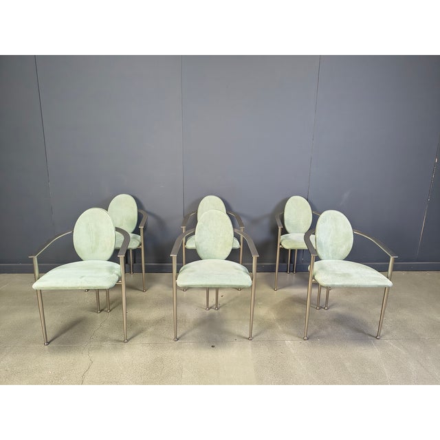Vintage Dining Chairs from Belgo Chrom, 1980s, Set of 6 For Sale - Image 16 of 18