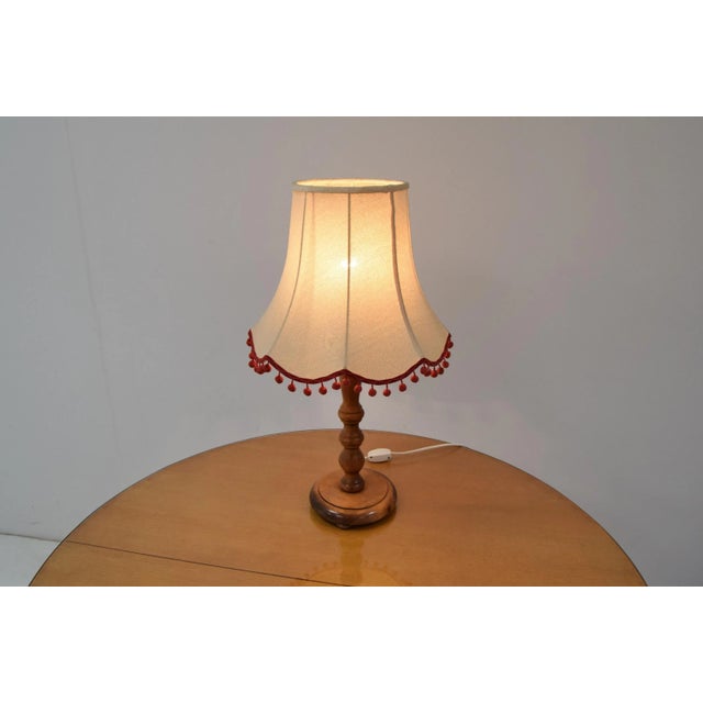 Mid-Century Modern Mid-Century Wood Table Lamp, 1970s For Sale - Image 3 of 8