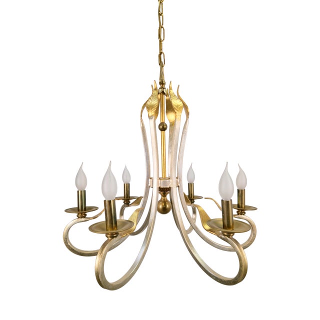 Chandelier from Solari SRL Florence, Italy, 1980s For Sale