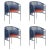 Blue Caribe Chic Dining Chairs by Sebastian Herkner, Set of 4 For Sale - Image 10 of 10