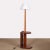 Wood Modernist Oak and Chrome-Plated Metal Floor Lamp attributed to DIM, 1930s For Sale - Image 7 of 7