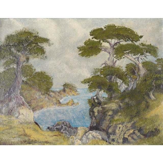 Cliffs and Cypresses at Pt. Lobos, California - Seascape Charles F. Cummins 1929 (American, 1850-1941). One of the...